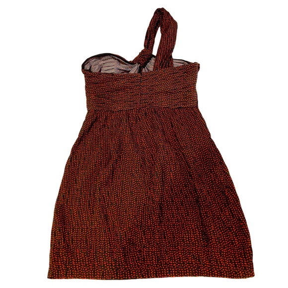 Alexis Luska Asymmetrical One Shoulder Black & Red Heart Print Mini Dress - Sz M - Picture 11 of 13